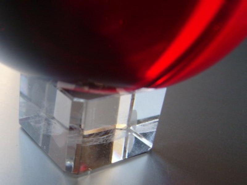 Kristallglaskugel 100mm, klar mit Kugelständer